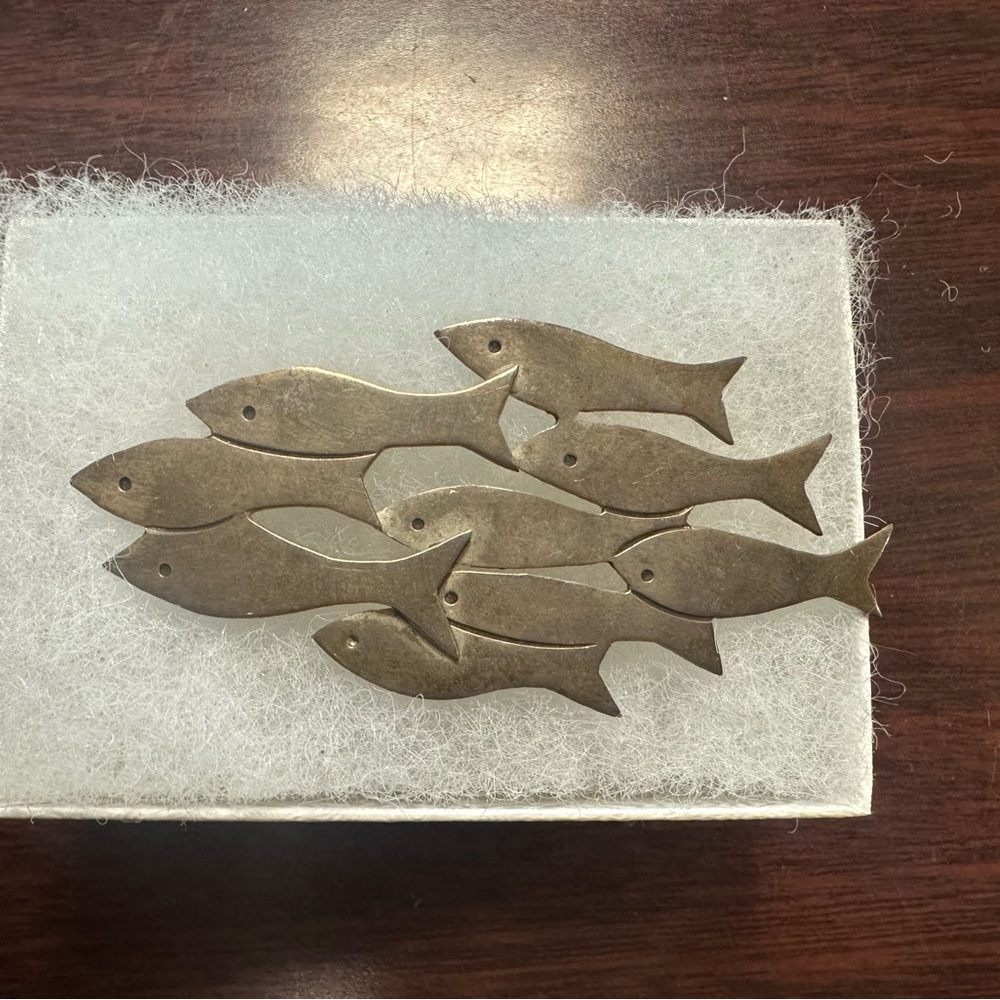 Genuine Silver Fish Pin - Picture 4 of 4